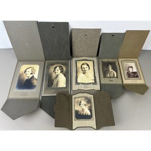 1900s Lot of Cabinet Cards Portrait Vintage Photos Lot of 6 Family Rare Lot A